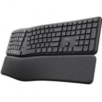 TECLADO TRUST KEYRA ERGO MULTI BK