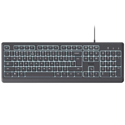 TECLADO TRUST PRIMO ILLUMI BK-SX3 TECLADO TRUST PRIMO ILLUMI BK
