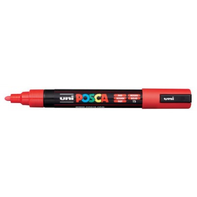 MARCADOR PC-5M POSCA 1.8-2.5MM ROJO UNI-BALL 286617000 (MIN6) (Espera 4 dias)