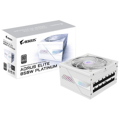 GIGABYTE AORUS ELITE P850W ICE Fuente de Alimentación - PCIe 5.0, 80 PLUS Platinum, Diseño completamente modular, Ventilador de 120 mm, Compatible con ATX 3.0, Enchufe UE (Espera 4 dias)-SX21 GIGABYTE AORUS ELITE P850W ICE Fuente de Alimentación - PCIe 5.0, 80 PLUS Platinum, Diseño completamente modular, Ventilador de 120 mm, Compatible con ATX 3.0, Enchufe UE (Espera 4 dias)