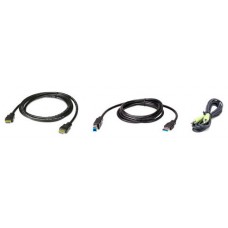 ATEN 2L-7D02UHX3 cable para video, teclado y ratón (kvm) Negro 1,8 m (Espera 4 dias)