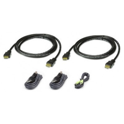 Aten 2L-7D02UHX5 cable para video, teclado y ratón (kvm) 1,8 m Negro (Espera 4 dias)