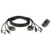 Aten 2L-7D03UDX4 cable para video, teclado y ratón (kvm) 3 m Negro (Espera 4 dias)