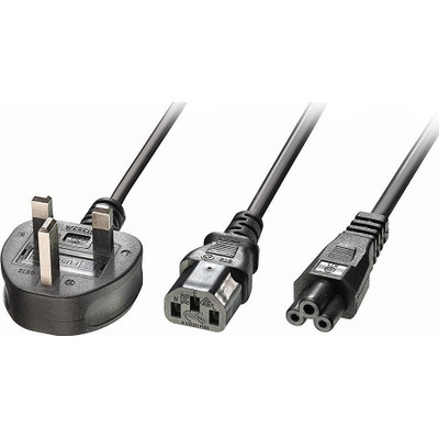 Lindy 30374 cable de transmisión Negro 2,5 m Enchufe tipo G C13 coupler + C5 coupler (Espera 4 dias)-SX41 Lindy 30374 cable de transmisión Negro 2,5 m Enchufe tipo G C13 coupler + C5 coupler (Espera 4 dias)