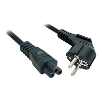 Lindy 2m, CEE 7/7 - IEC 320 C5 Negro CEE7/7 C5 acoplador (Espera 4 dias)