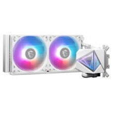 SISTEMA DE REFRIGERACION LIQUIDA MSI PARA CPU MAG CORELIQUID I240 WHITE,INTEL/AMD,RADIADOR 240mm,FAN4PIN,20dBA,ARGB (2 VENTILADORES) (BLANCO) (Espera 4 dias)