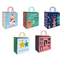 BOLSA CELULOSA NAVIDAD MENSAJES BISMARK 331663 (MIN25) (Espera 4 dias)