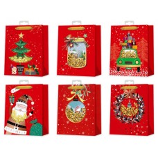 BOLSA NAVIDAD ROJA C/ CONFETTI BISMARK 332865 (MIN12) (Espera 4 dias)