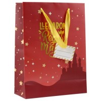 BOLSA PAPEL REYES MAGOS S (24X10X32 CM) FOIL CON TARJETA COLGANTE COLORES SURTIDOS BISMARK 333601 (Espera 4 dias)