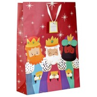 BOLSA JUMBO REYES MAGOS (40X70X18 CM) COLORES SURTIDOS BISMARK 333602 (Espera 4 dias)