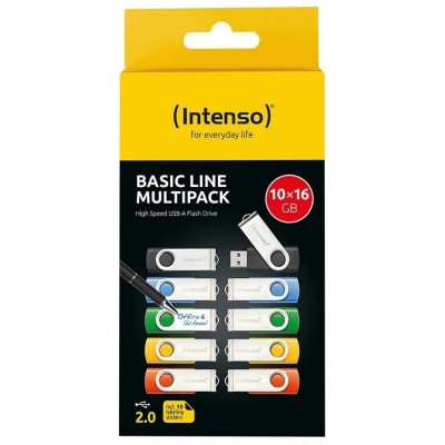 Intenso Basic Line Multipack L&aacute;piz USB2.0 16GB 10u