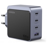 Ugreen Nexode S 100W 4-Port GaN Fast Charger EU gray Ordenador port&aacute;til, Tel&eacute;fono m&oacute;vil, Port&aacute;til, Bater&iacute;a port&aacute;til, Tableta Gris Corriente alterna Interior (Espera 4 dias)