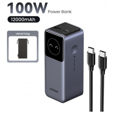 Ugreen 12000mAh 100W Fast Charging Powerbank (Espera 4 dias)