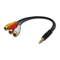 Lindy 35539 cable de vídeo compuesto 0,25 m 3,5mm 3 x RCA Negro (Espera 4 dias)-25SX Lindy 35539 cable de vídeo compuesto 0,25 m 3,5mm 3 x RCA Negro (Espera 4 dias)