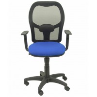 SILLA MODELO ALOCÉN MALLA NEGRA BRAZO REGULABLE ASIENTO BALI AZUL PIQUERAS Y CRESPO 345SNB229B10 (Espera 4 dias)