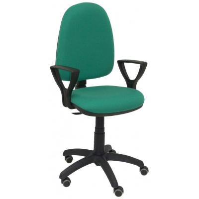 PIQUERAS Y CRESPO Silla A&yacute;na bali verde esmeralda brazos fijos ruedas de parque