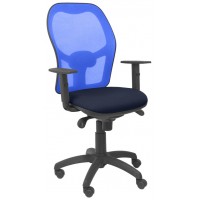 PIQUERAS Y CRESPO Silla Jorquera malla azul asiento bali azul marino
