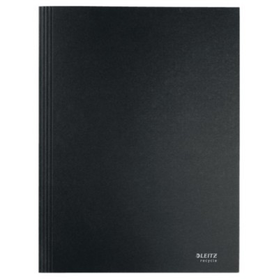 CARPETA CARTON 3 SOLAPAS A4 RECYCLE 100% NEGRO LEITZ 39060095 (Espera 4 dias)