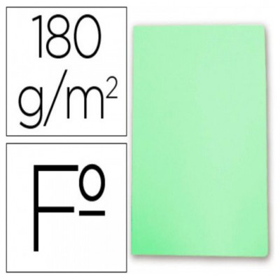 SUBCARPETA SIMPLES PASTEL 180 GRS FOLIO COLOR VERDE GIO 400040609 (MIN50) (Espera 4 dias)