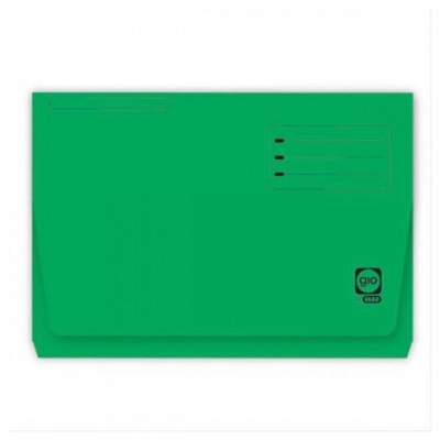 SUBCARPETA CON BOLSA Y SOLAPA INTENSAS 320 GRS FOLIO COLOR VERDE GIO 400040685 (MIN25) (Espera 4 dias)