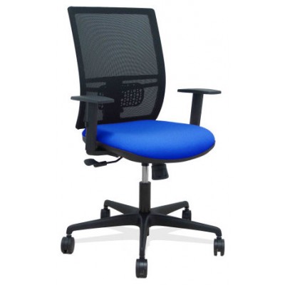 SILLA YUNQUERA SINCRO MALLA NEGRA BALI AZUL BRAZO REGULABLE PIQUERAS Y CRESPO 400SM840B229B10B68R65 (Espera 4 dias)