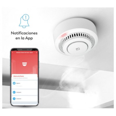 DETECTOR DE SEGURIDAD DE HUMOS SMART WIFI GARZA 401345C (Espera 4 dias)