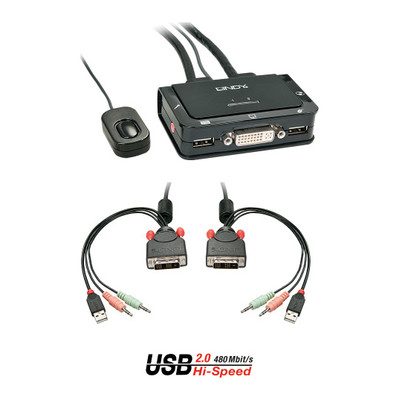 Lindy 42341 interruptor KVM Negro (Espera 4 dias)-SX392 Lindy 42341 interruptor KVM Negro (Espera 4 dias)