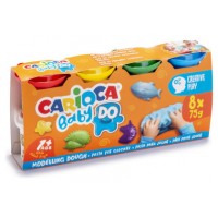 SET PASTA DE MODELAR CARIOCA BABY DOUGH 8X75GR CARIOCA 43180 (Espera 4 dias)