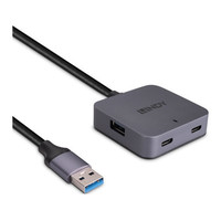 Lindy 43388 hub de interfaz USB 3.2 Gen 1 (3.1 Gen 1) Type-A 5000 Mbit/s Negro, Gris (Espera 4 dias)-9SX Lindy 43388 hub de interfaz USB 3.2 Gen 1 (3.1 Gen 1) Type-A 5000 Mbit/s Negro, Gris (Espera 4 dias)