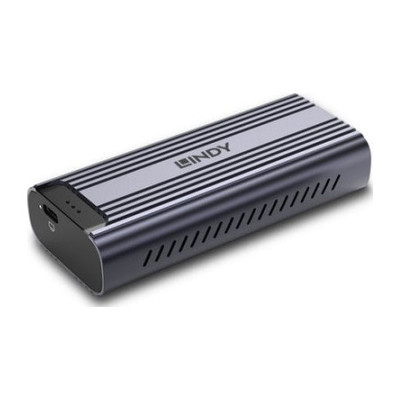 Lindy 43394 caja para disco duro externo Caja externa para unidad de estado s&oacute;lido (SSD) Gris M.2 (Espera 4 dias)