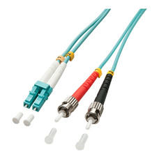 Lindy 1.0m OM3 LC - ST Duplex Cable de fibra óptica e InfiniBand 1 m Turquesa (Espera 4 dias)-SX2 Lindy 1.0m OM3 LC - ST Duplex Cable de fibra óptica e InfiniBand 1 m Turquesa (Espera 4 dias)