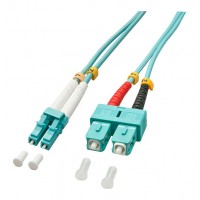 Lindy 2.0m OM3 LC - SC Duplex Cable de fibra &oacute;ptica e InfiniBand 2 m Turquesa (Espera 4 dias)