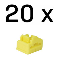 Lindy 47901 bloqueador de puerto RJ-45 Amarillo Acrilonitrilo butadieno estireno (ABS) 20 pieza(s) (Espera 4 dias)