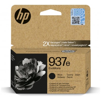 HP 937e Cartucho Negro OfficeJet Pro 9110b, 9120