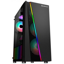 Caja Atx Semitorre Unykach Glayze Black Argb Gaming