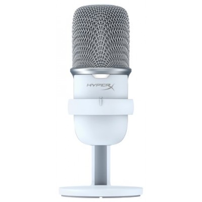 HyperX SoloCast - USB Microphone (White) Blanco Micrófono para videoconsola (Espera 4 dias)