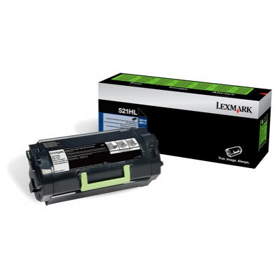 Lexmark 522HL Cartucho de toner de rendimiento alto del Programa de devolucion para etiquetas