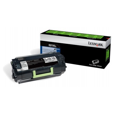 Lexmark 522XL Cartucho de toner de rendimiento extra alto del Programa de devolucion para etiquetas