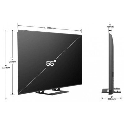 Hisense 55A7Q TV 55" UHD QLED SMART TV HDR10+-SX83 Hisense 55A7Q TV 55" UHD QLED SMART TV HDR10+