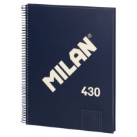 LIBRETA CON ESPIRAL, PAPEL CUADRICULADO, 80 HOJAS A4, SERIE 1918, AZUL MILAN 57143E80B (Espera 4 dias)