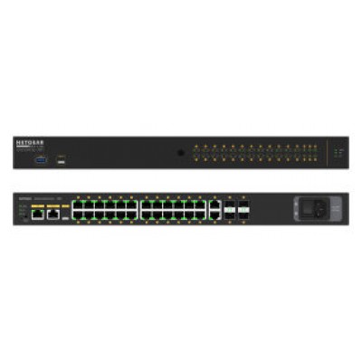 Kramer Electronics M4250-26G4XF-POE+/US Gestionado Gigabit Ethernet (10/100/1000) Energía sobre Ethernet (PoE) Negro (Espera 4 dias)