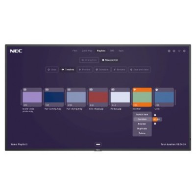 NEC MultiSync M491-MPi4 124,5 cm (49") LCD 500 cd / m&sup2; 4K Ultra HD Negro Procesador incorporado 24/7 (Espera 4 dias)