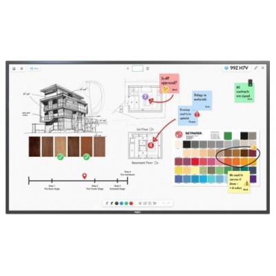 NEC MultiSync M651 IGB Panel plano interactivo 165,1 cm (65") LCD 500 cd / m&sup2; 4K Ultra HD Negro Pantalla t&aacute;ctil 24/7 (Espera 4 dias)