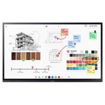 Sharp PN-LA752 Pantalla plana para se&ntilde;alizaci&oacute;n digital 190,5 cm (75") LCD 500 cd / m&sup2; 4K Ultra HD Negro Pantalla t&aacute;ctil 24/7 (Espera 4 dias)