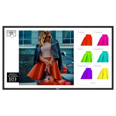 NEC MultiSync ME431 IR-2 Dise&ntilde;o de quiosco 109,2 cm (43") LED 400 cd / m&sup2; Negro Pantalla t&aacute;ctil Procesador incorporado 18/7 (Espera 4 dias)