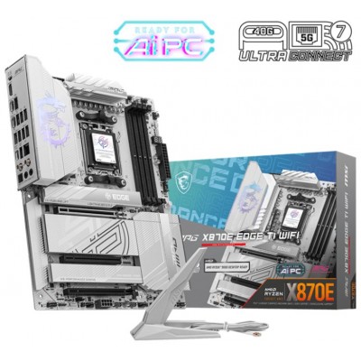 MSI MPG X870E EDGE TI WIFI placa base AMD X870E Zócalo AM5 ATX (Espera 4 dias)-SX63 MSI MPG X870E EDGE TI WIFI placa base AMD X870E Zócalo AM5 ATX (Espera 4 dias)