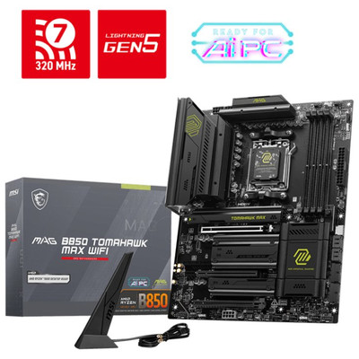 PLACA MSI MAG B850 TOMAHAWK MAX WIFI,AMD,AM5,B850,4DDR5,256GB,WIFI,ATX (Espera 4 dias)
