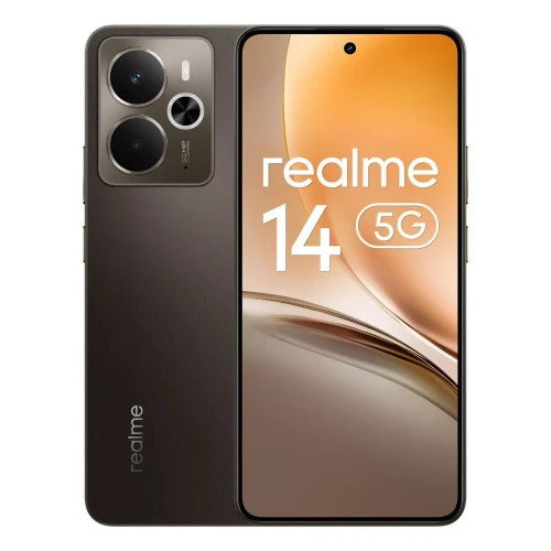 realme 14 16,9 cm (6.67") SIM doble Android 15 5G 12 GB 256 GB 5860 mAh Negro (Espera 4 dias)