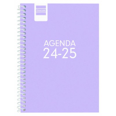 AGENDA ESCOLAR 2024-2025 8º 120X164 SEMANA VISTA HORIZONTAL COOL LILA FINOCAM 645000825 (Espera 4 dias)