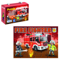 CAJA DE PUZZLE - 48 PIEZAS - PLAYMOBIL - MODELO FIRE FIGHTER DOHE 65013 (Espera 4 dias)